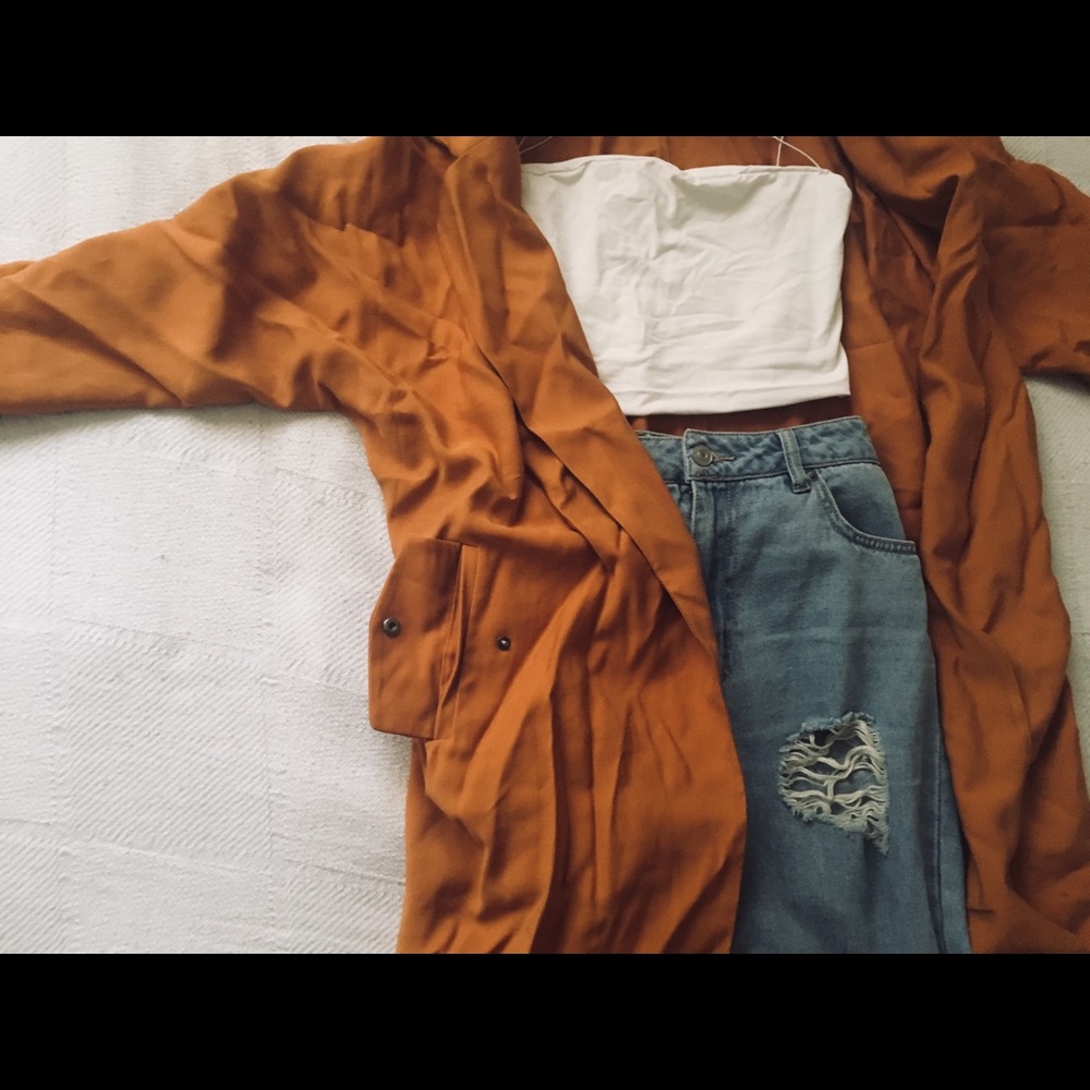 Fall rust Forever 21 duster 🍁